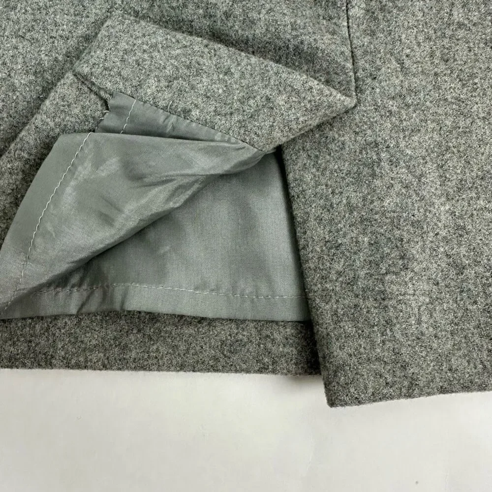 J. Crew Gray Wool Thick Lined Skirt size 6